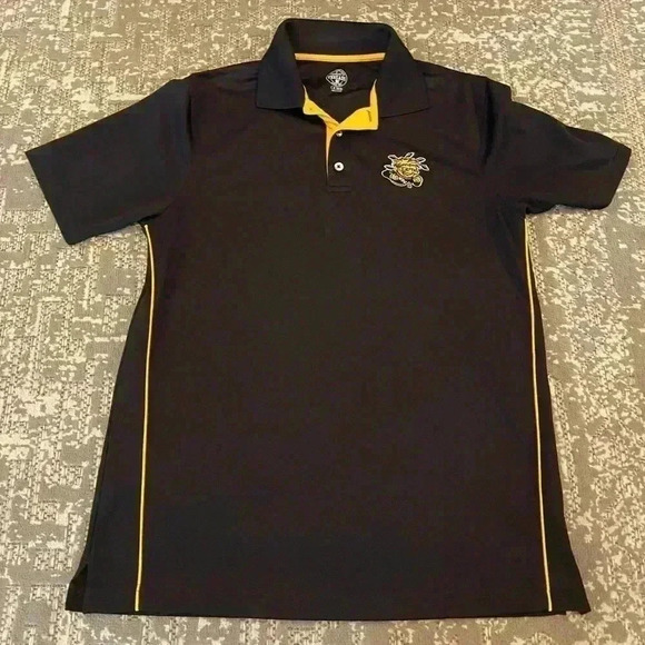 Wichita State Shockers Knights Apparel Men's polo shirt size Medium color Black - Picture 1 of 4